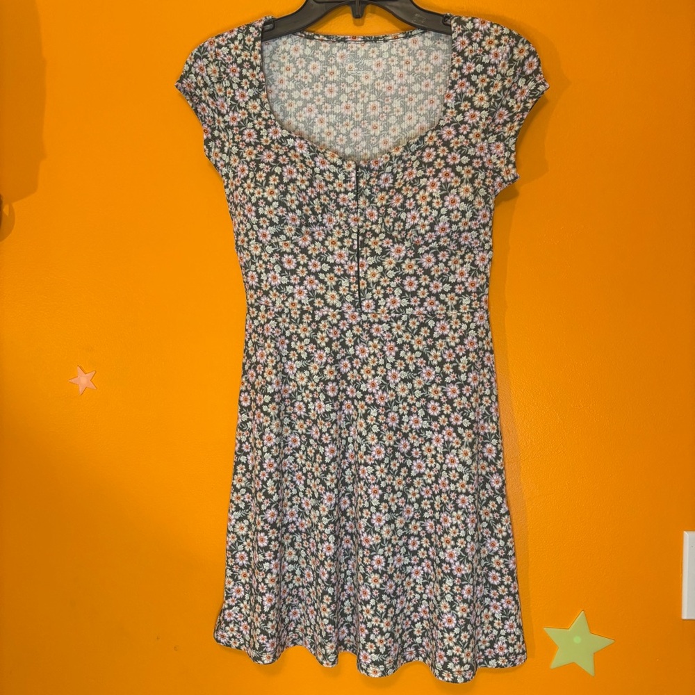 Floral Cap Sleeve Dress
